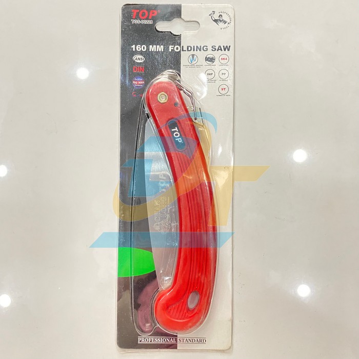 Cưa xếp cán đỏ dài 160mm Top TGS-00228