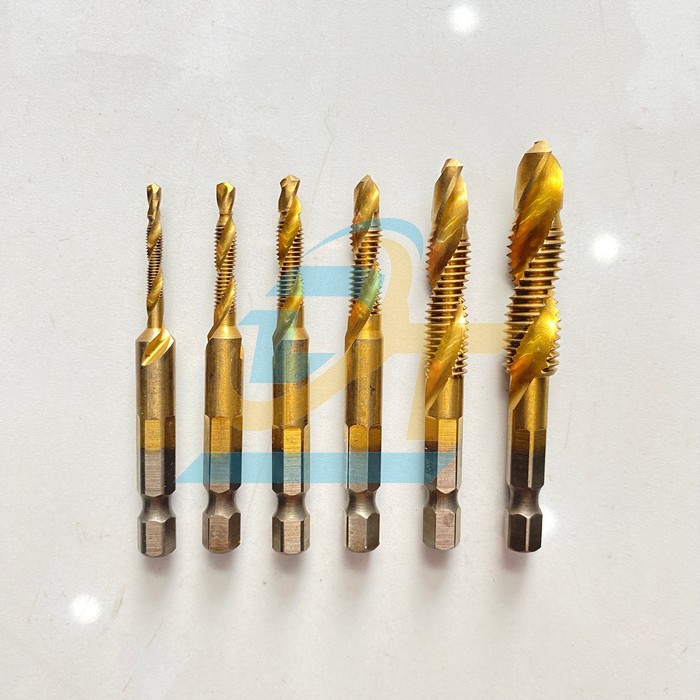 Bộ 6 mũi taro HSS 6542 phủ titanium M3-M10