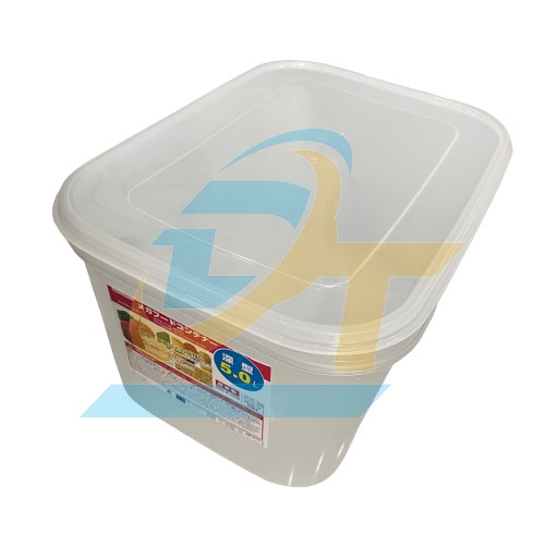 Hộp nhựa 5 lít có nắp 26.5x19.4x14.3cm K-60