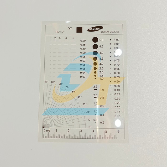 Thẻ đo lường (Film gauge) trong suốt Samsung