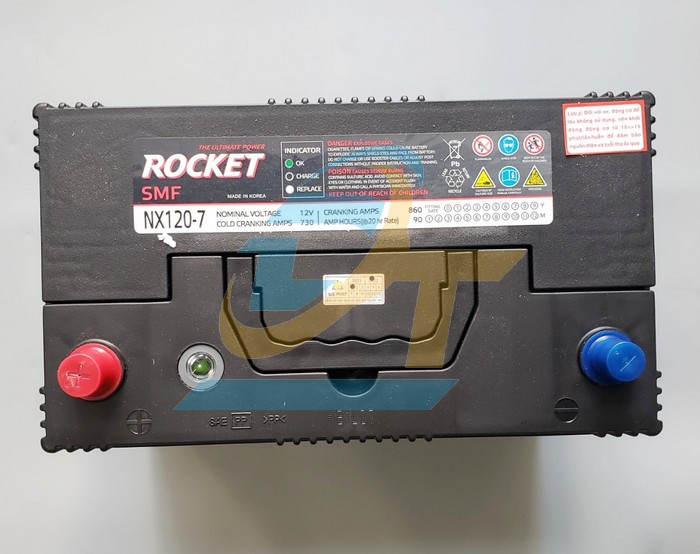 Ắc quy khô 12V 90Ah Rocket SMF NX120-7