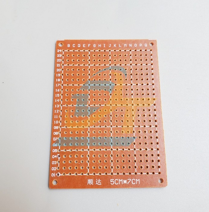 Phíp đồng đục lỗ (1 mặt) PBC 5x7cm
