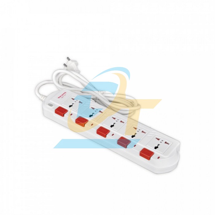 Ổ cắm 5 lỗ 3 chấu dây 5m Điện Quang ĐQ ESK5W.SM750L