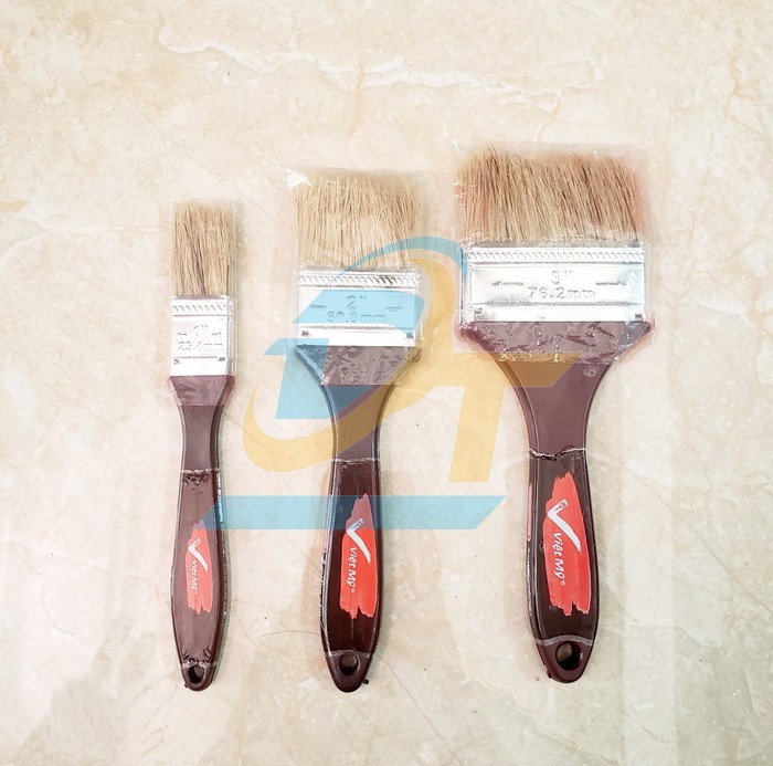 Cọ sơn cán nâu 2.5"/63.5mm Việt Mỹ