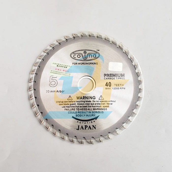 Lưỡi cắt gỗ 40 răng Covina 125x20mm