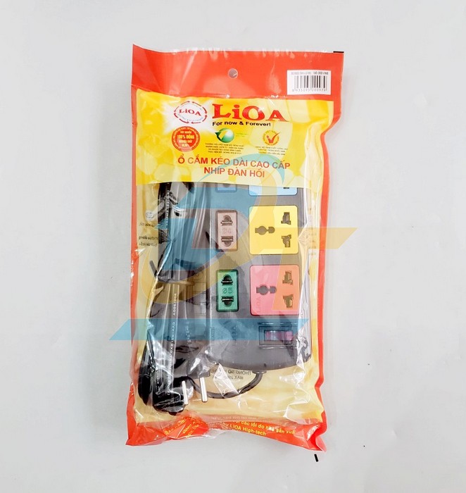 Ổ cắm điện đa năng 6 chấu LiOA 3D3S52 - dây dài 5m