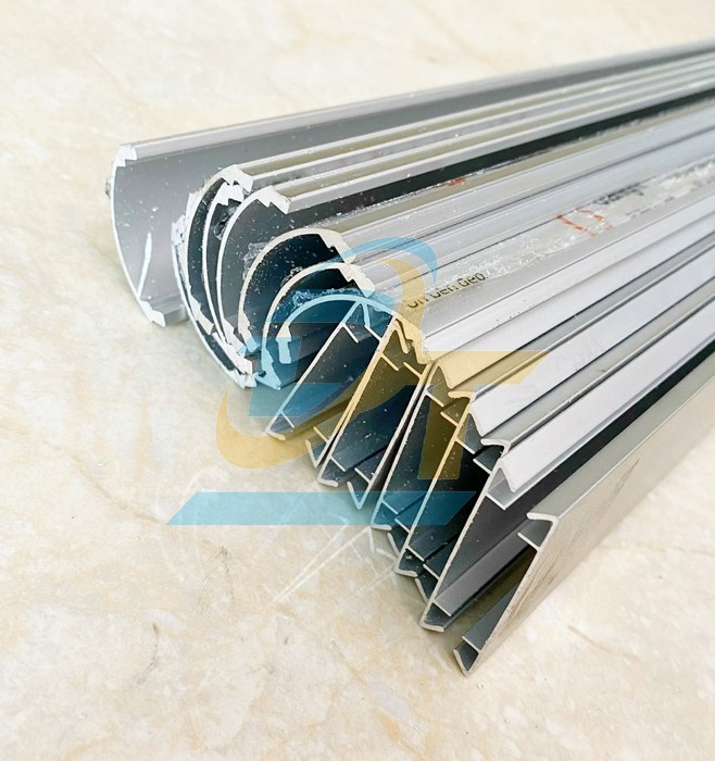 Nẹp nhôm bán nguyệt D40x12mm - Cây 2m