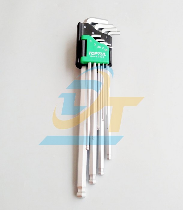 Bộ lục giác đầu bi 9 cây dài 1.5-10mm Toptul GAAL0922
