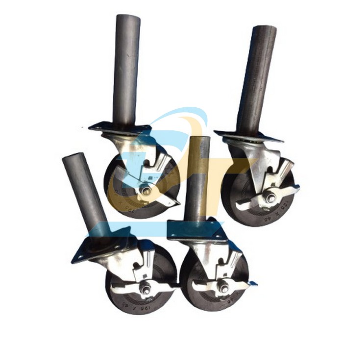 Bánh xe giàn giáo phi 120 càng xoay