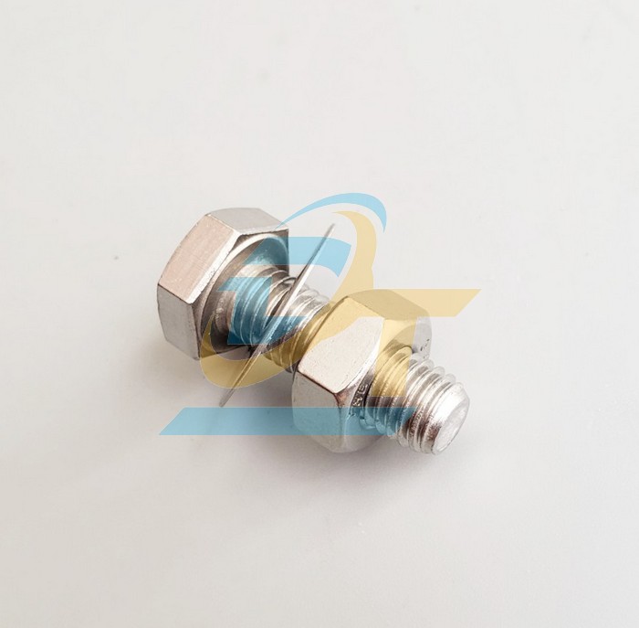 Bulong + 1 tán + 2 long đền phẳng inox 304 M8x80