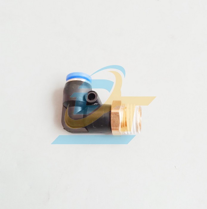 Co nối hơi chữ L phi 6mm - Ren ngoài 13mm China PL6-02