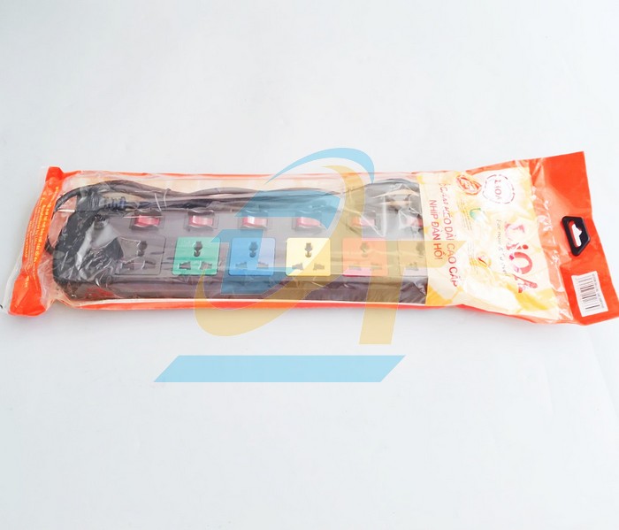 Ổ cắm điện 6 lỗ 3 chấu 6 công tắc, dây 3m LiOA 6DOF32N