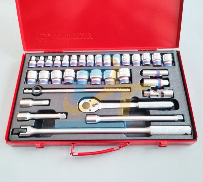Bộ tuýp 1/2" 33 chi tiết hệ mét Kingtony 4034MR