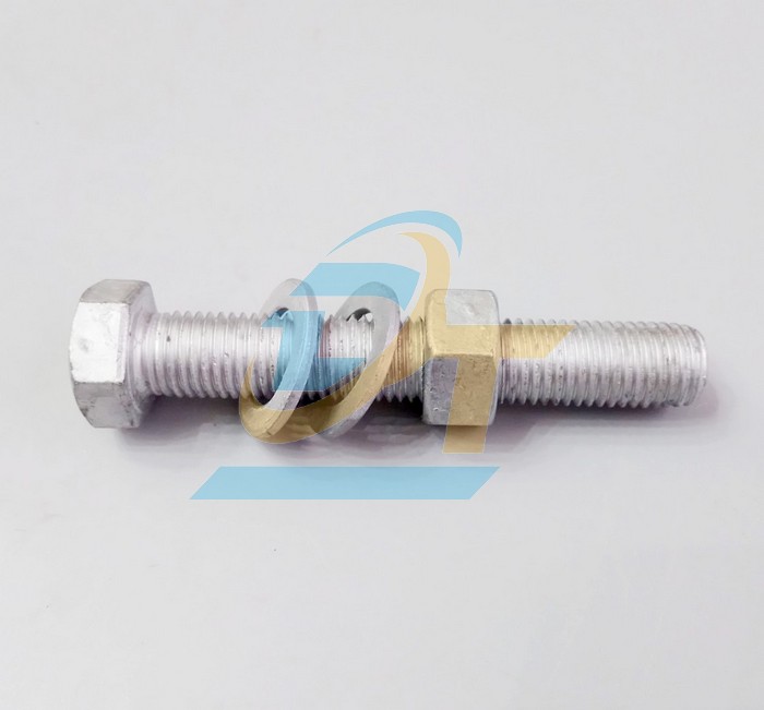 Bulong + 1 tán + 2 long đền mạ kẽm nhúng nóng M16x60