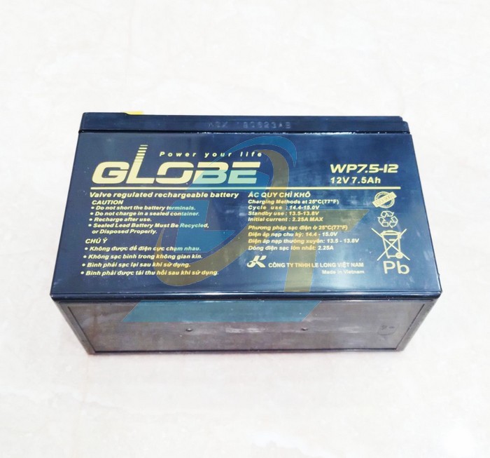 Ắc quy khô 12V 7.5Ah Globe WP7.5-12 (20HR)