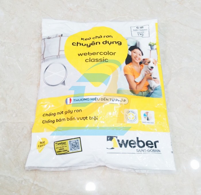 Keo chà ron màu trắng Weber Color Classic G-01 (1kg)