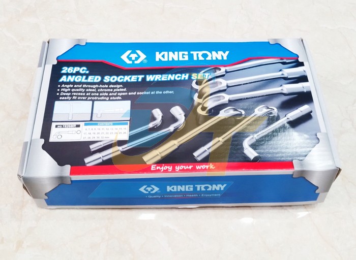 Bộ ống điếu 26 chi tiết hệ mét 6-32mm Kingtony 1826MR