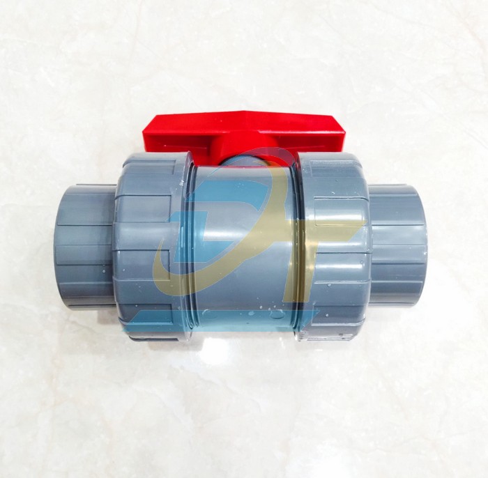 Van nhựa PVC 2 đầu rắc co phi 60