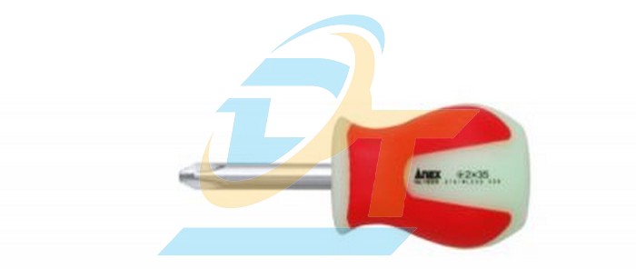 Tô vít 4 cạnh phát quang không gỉ (ngắn) No.1505+2×35 Anex