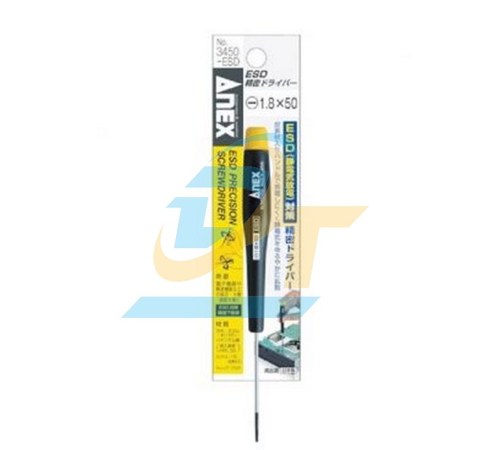 Tô vít điện tử chống tĩnh điện No.3450-ESD-1.8×50 Anex