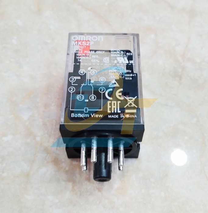 Relay trung gian 8 chân tròn Omron MKS2P 220V