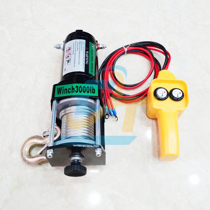 Tời điện dùng ắc quy 3000LBS 12V/24V 1360kg