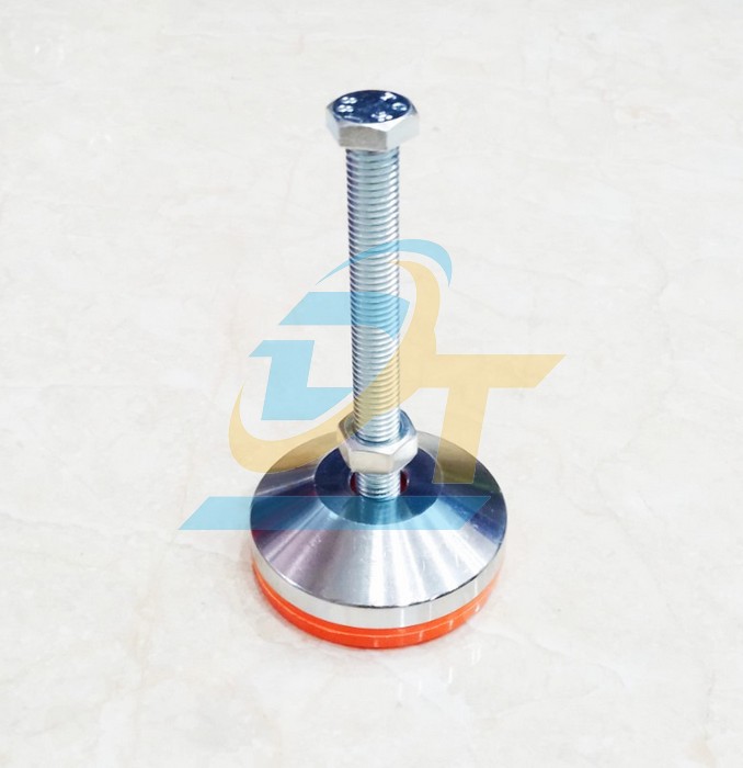 Chân tăng chỉnh chịu lực mạ kẽm M20x150 đế cao su phi 100