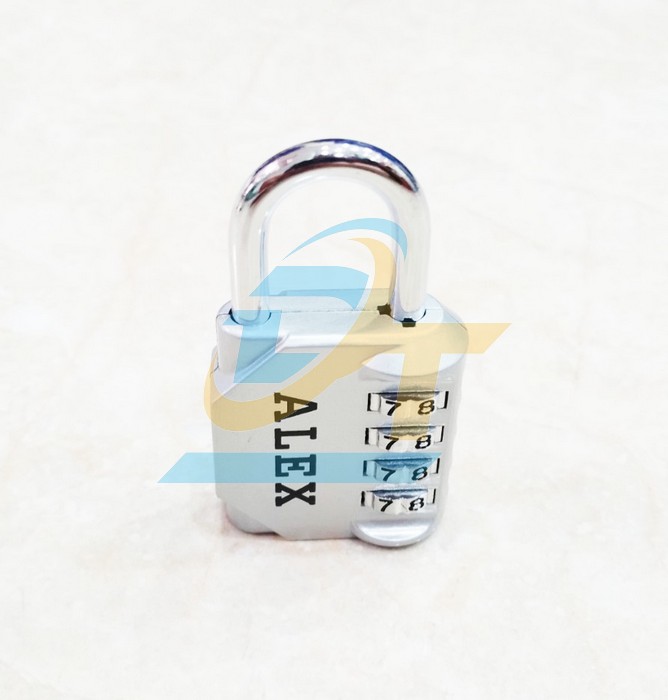 Ổ khóa 4 số Alex màu bạc 40mm