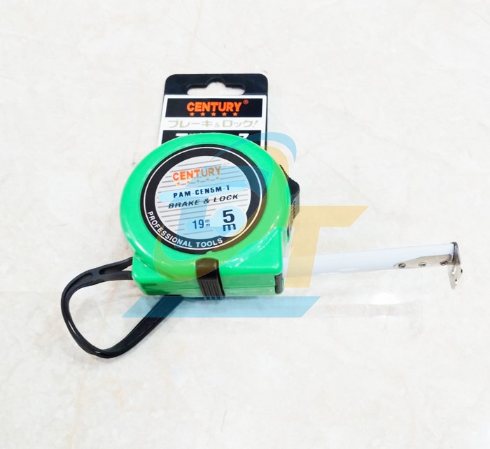 Thước cuộn thép 1 mặt 5mx19mm Century PAM-CEN5M-T