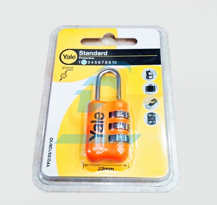 Khóa số du lịch 3 số 23mm Yale YP2/23/128/1O