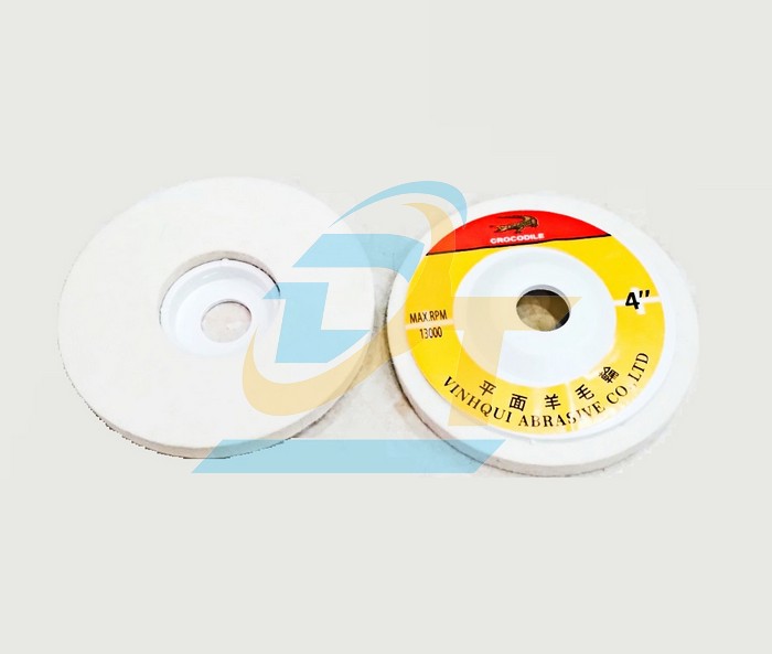 Nỉ trắng đánh bóng Cá sấu Vĩnh Quí 4"/100mm