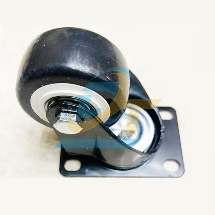 Bánh xe nhựa PVC phi 63 càng xoay