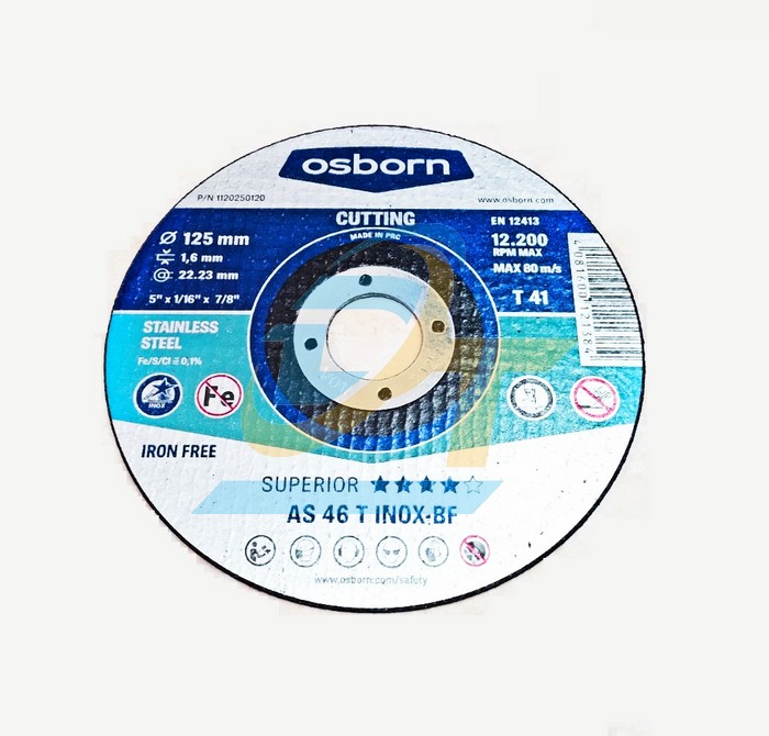 Đá cắt AS 46 T INOX-BF Osborn 125x1.6x22.23mm