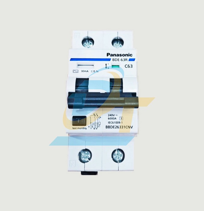 Cầu dao chống giật RCBO 2P 63A Panasonic BBDE26331CNV