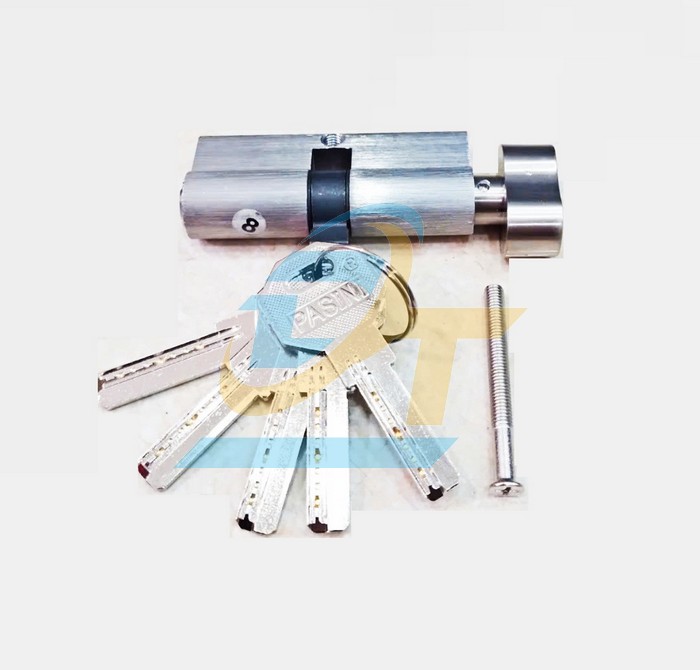 Ruột khóa 1 đầu chìa, 1 đầu vặn 70mm Pasini PA-70VC