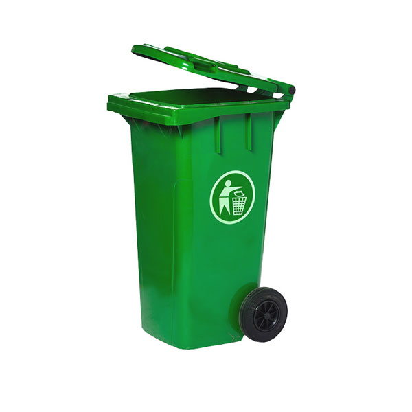 Thùng rác nhựa 240 lít có bánh xe 740x585x1020mm