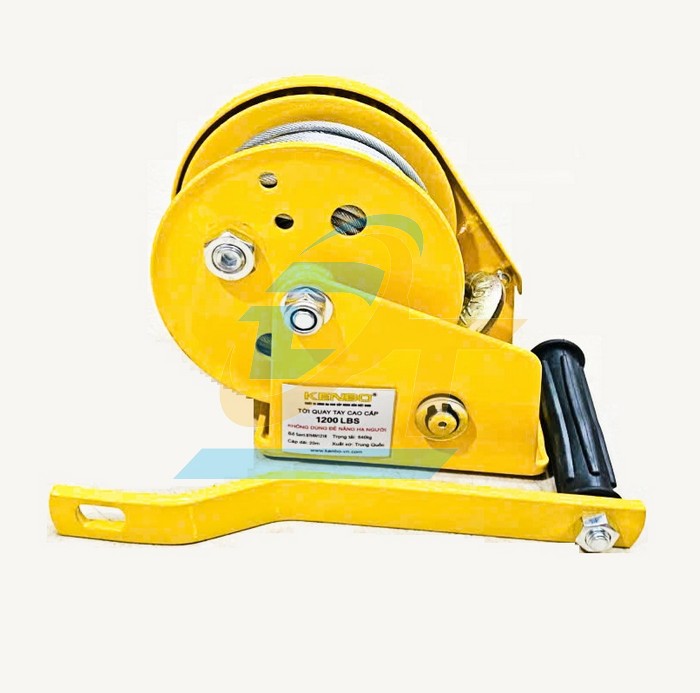 Tời quay tay cao cấp tải trọng 540kg Kenbo 1200LBS 20M