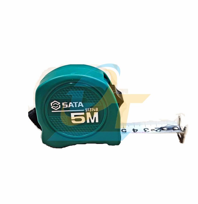 Thước cuộn th&eacute;p 5mx19mm Sata 91314B