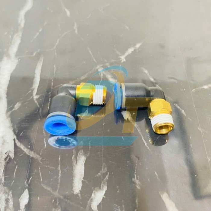 Co nối hơi chữ L phi 6mm - Ren ngo&agrave;i 9.6mm Easun EPL6-01