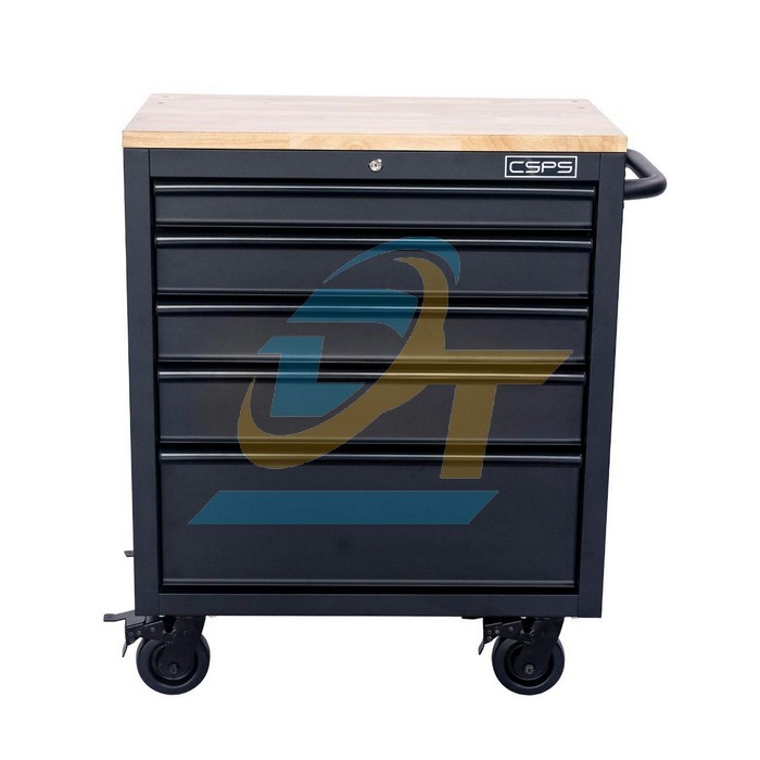 Tủ dụng cụ 76cm 5 hộc k&eacute;o kh&ocirc;ng n&acirc;ng hạ m&agrave;u đen