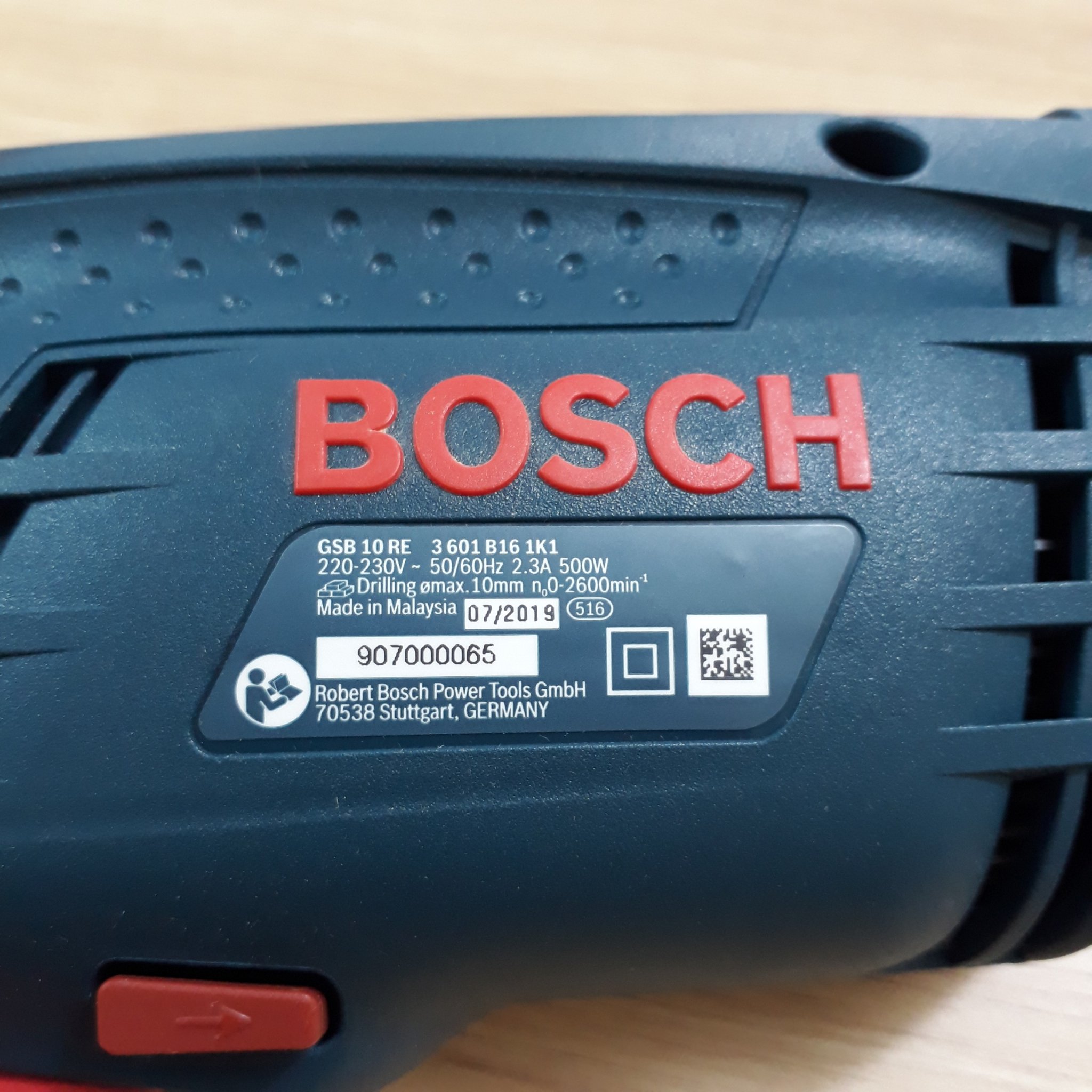 Máy khoan động lực 500W Bosch GSB 10 RE GSB10RE Bosch | Giá rẻ nhất - Công Ty TNHH Thương Mại Dịch Vụ Đạt Tâm