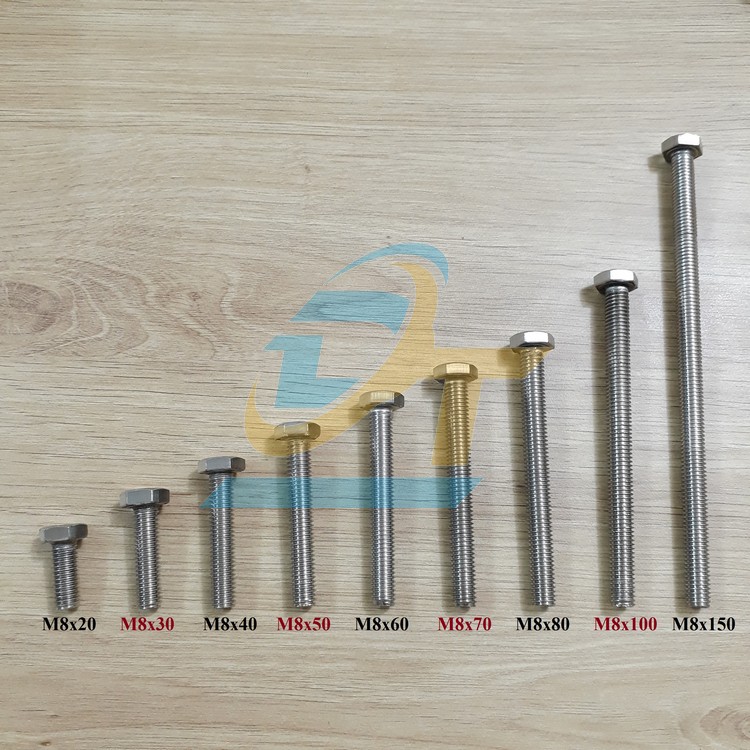 Bulong inox 201 M8x20  VietNam | Giá rẻ nhất - Công Ty TNHH Thương Mại Dịch Vụ Đạt Tâm