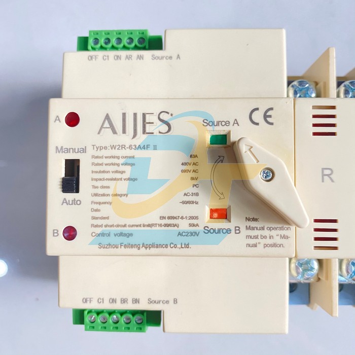 Bộ chuyển nguồn tự động ATS Aijes W2R-63A4F W2R-63A4F Aijes | Giá rẻ nhất - Công Ty TNHH Thương Mại Dịch Vụ Đạt Tâm