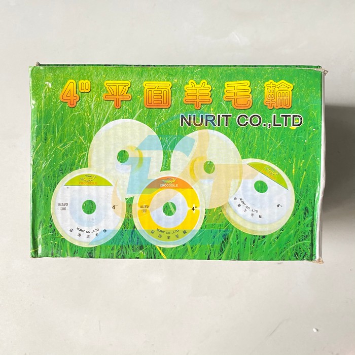 Nỉ trắng đánh bóng 4"/100mm Nurit (loại mỏng)  Nurit | Giá rẻ nhất - Công Ty TNHH Thương Mại Dịch Vụ Đạt Tâm