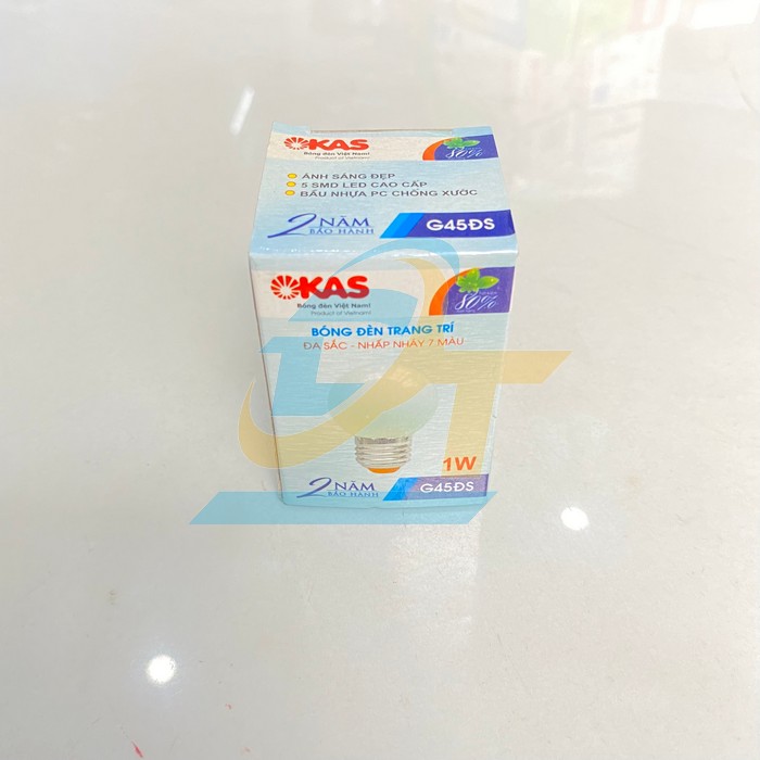 B&oacute;ng đ&egrave;n trang tr&iacute; đa sắc 1W OKAS G45ĐS G45ĐS OKAS | Gi&aacute; rẻ nhất - C&ocirc;ng Ty TNHH Thương Mại Dịch Vụ Đạt T&acirc;m