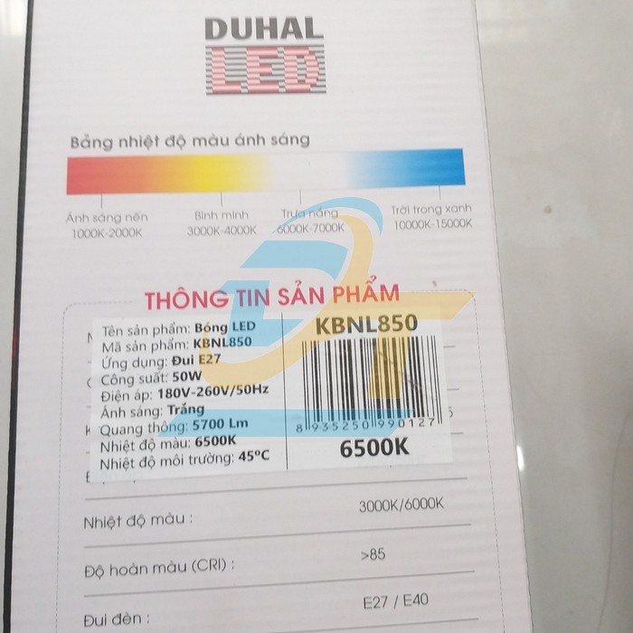 B&oacute;ng trụ LED c&ocirc;ng suất cao 50W Duhal KBNL850 KBNL850 DUHAL | Gi&aacute; rẻ nhất - C&ocirc;ng Ty TNHH Thương Mại Dịch Vụ Đạt T&acirc;m