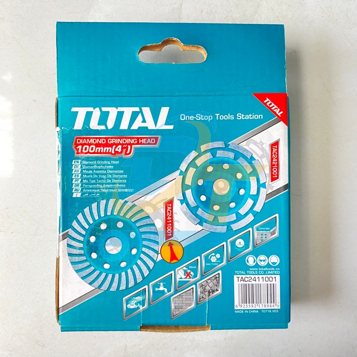 Chén mài đá bê tông 100mm Total TAC2411001 TAC2411001 Total | Giá rẻ nhất - Công Ty TNHH Thương Mại Dịch Vụ Đạt Tâm