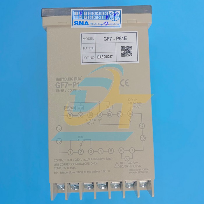 Bộ đếm Hanyoung GF7-P61E GF7-P61E Hanyoung | Giá rẻ nhất - Công Ty TNHH Thương Mại Dịch Vụ Đạt Tâm