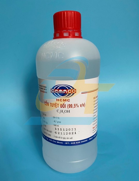 Cồn tinh khiết 99.5% v/v Cemaco 1000ml  CEMACO | Giá rẻ nhất - Công Ty TNHH Thương Mại Dịch Vụ Đạt Tâm