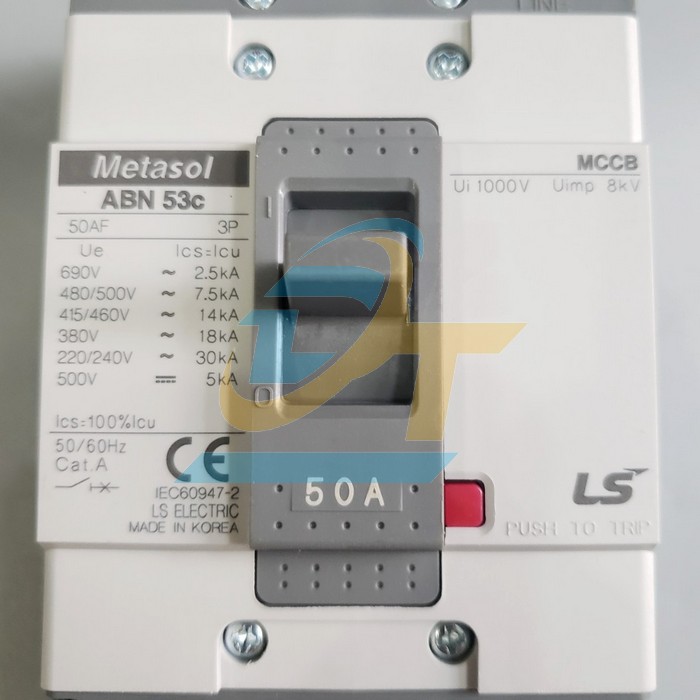 Cầu dao điện MCCB (khối) LS ABN53c 3P 50A 18kA  LS | Giá rẻ nhất - Công Ty TNHH Thương Mại Dịch Vụ Đạt Tâm